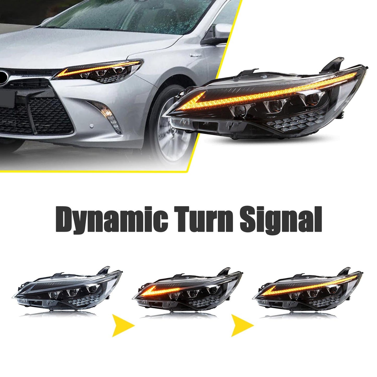 HCMOTION LED Headlights For Toyota Camry 2015-2017 - HCMOTION