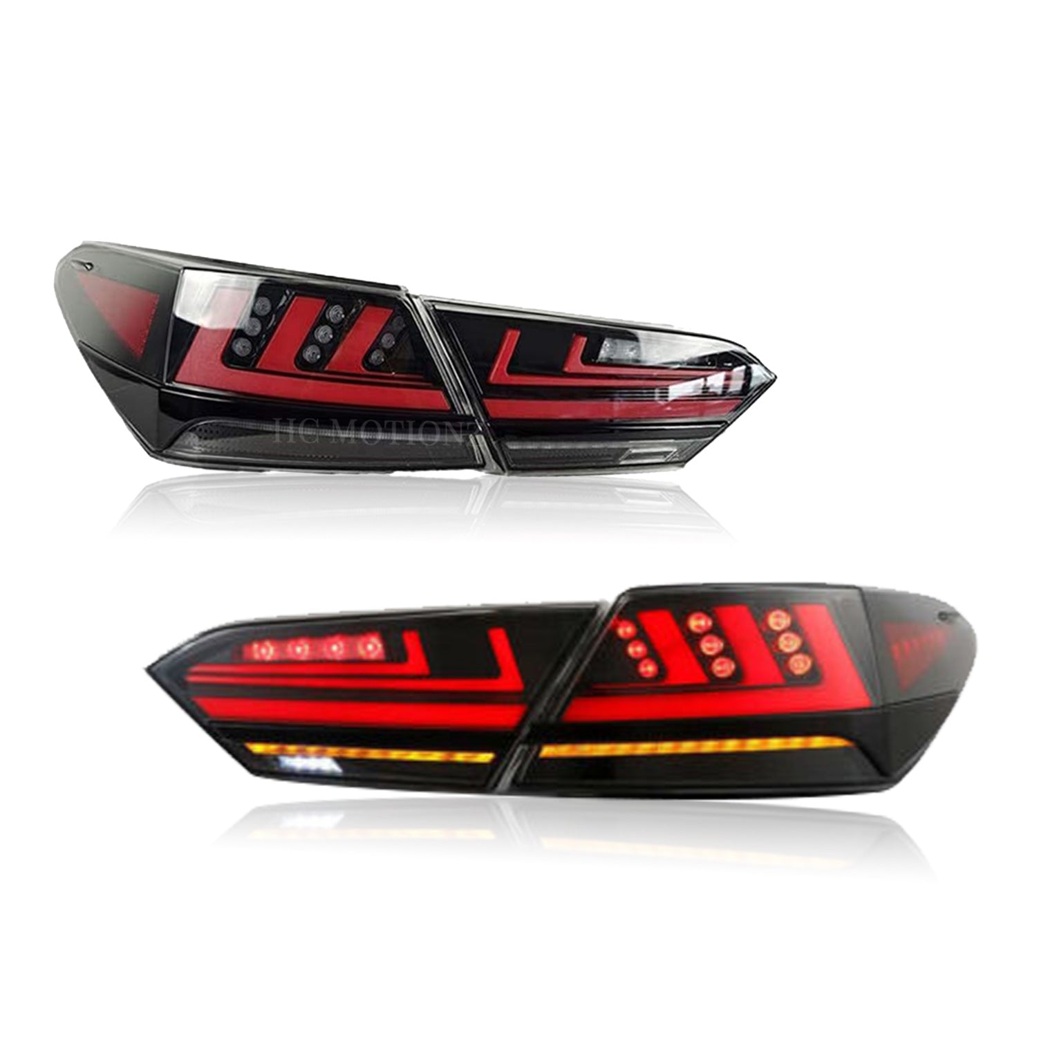 HCMOTION Taillights Fit/For Toyota Camry 2018-2021 With black strip - HCMOTION