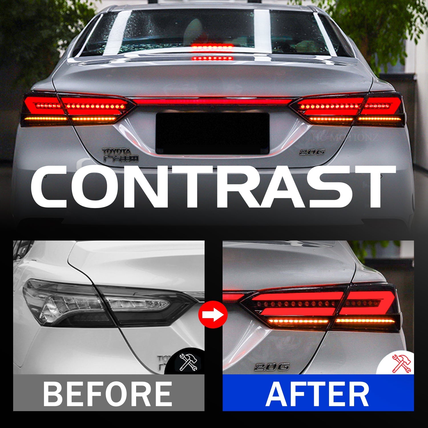 HCMOTION Taillights Fit/For Toyota Camry 2018-2022 - HCMOTION