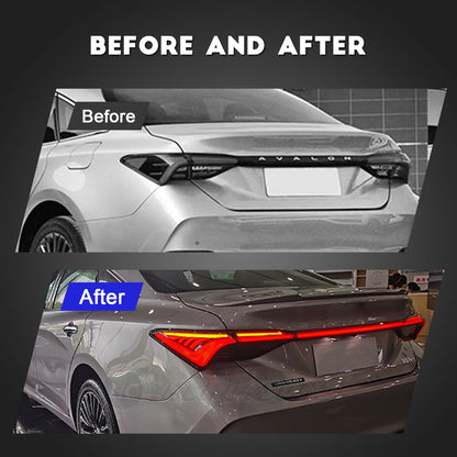 HCMOTION LED Taillights For Toyota Avalon 2018-2021 DRL Start UP Animation