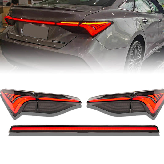 HCMOTION LED Taillights For Toyota Avalon 2018-2021 DRL Start UP Animation