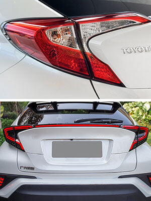 HCMOTION LED Roof Spoiler Rear Light Fit/For Toyota CH-R CHR 2018-2020