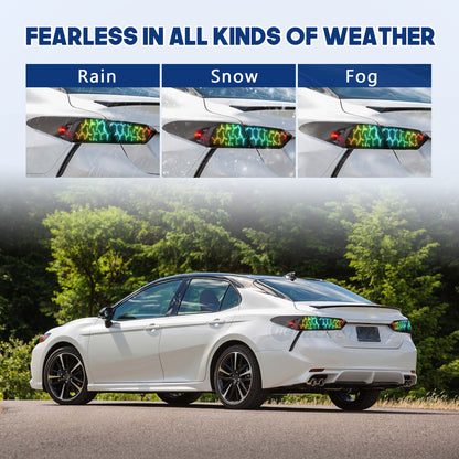 HCMOTIONZ LED RGB Customize Tail Lights for Toyota Camry 2018-2024