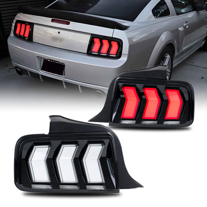 HCMOTION FULL LED Tail lights For Ford Mustang 2005-2009 Start UP Animation