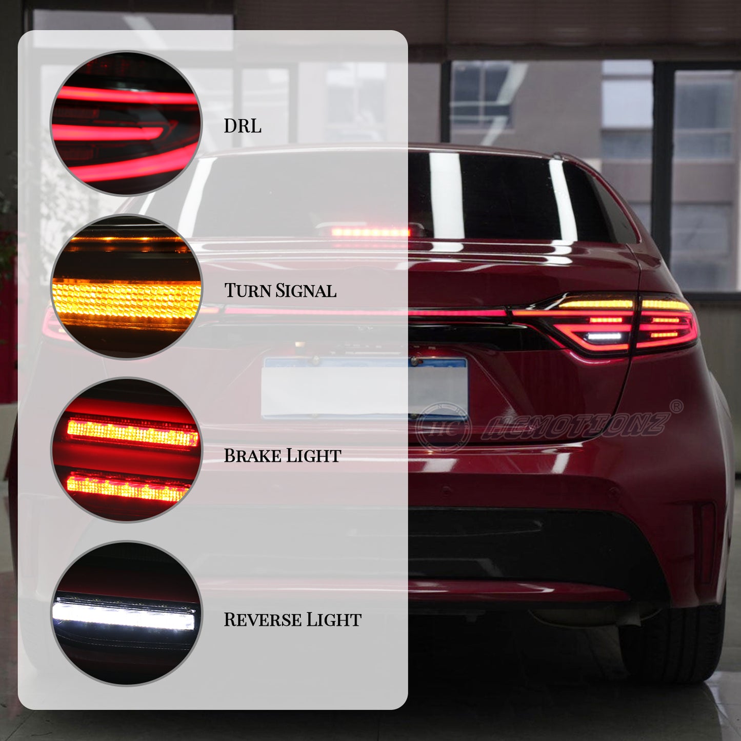 HCMOTION Taillights Fit/For Toyota US Corolla 2020-2024