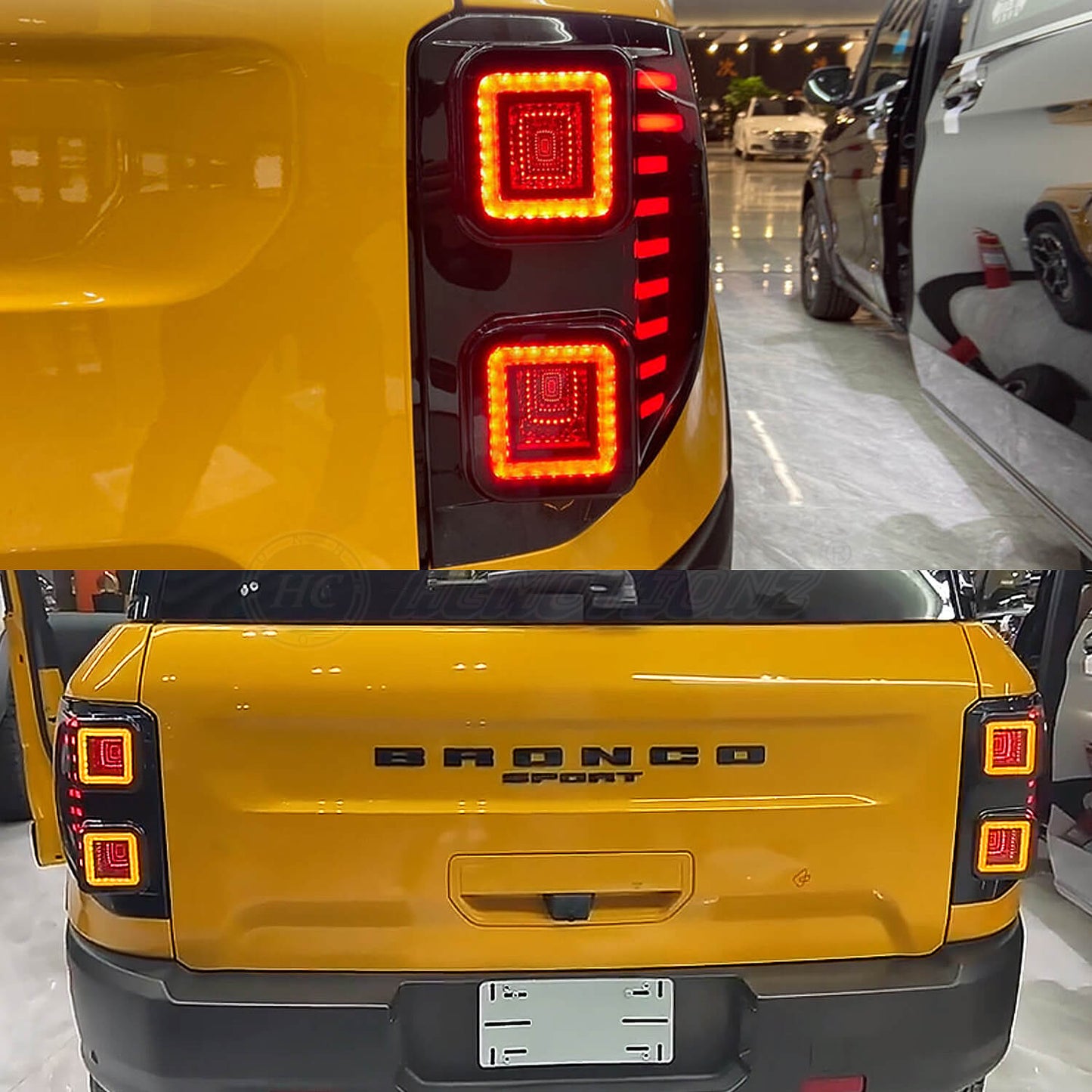 HCMOTION LED Tail Lights For Ford Bronco Sport 2021-2023