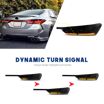 HCMOTION Smoke Taillights For Toyota Camry 2018-2024