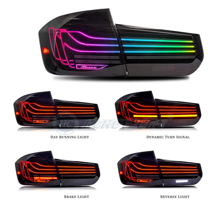 HCMOTION LED RGB Taillights For BMW 3 Series F30 F80 2012-2018 CLS design Limited Time Discount