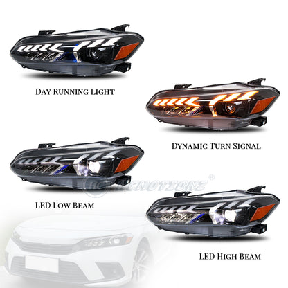 HCMOTION LED Headlights For Honda Civic 2022-2023