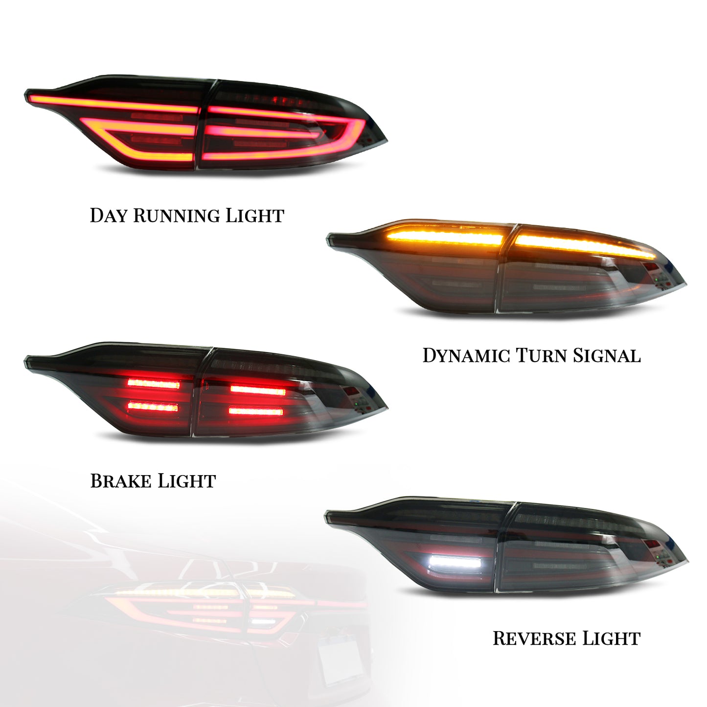 HCMOTION LED Taillights For Toyota Corolla US 2020-2024 Start UP Animation