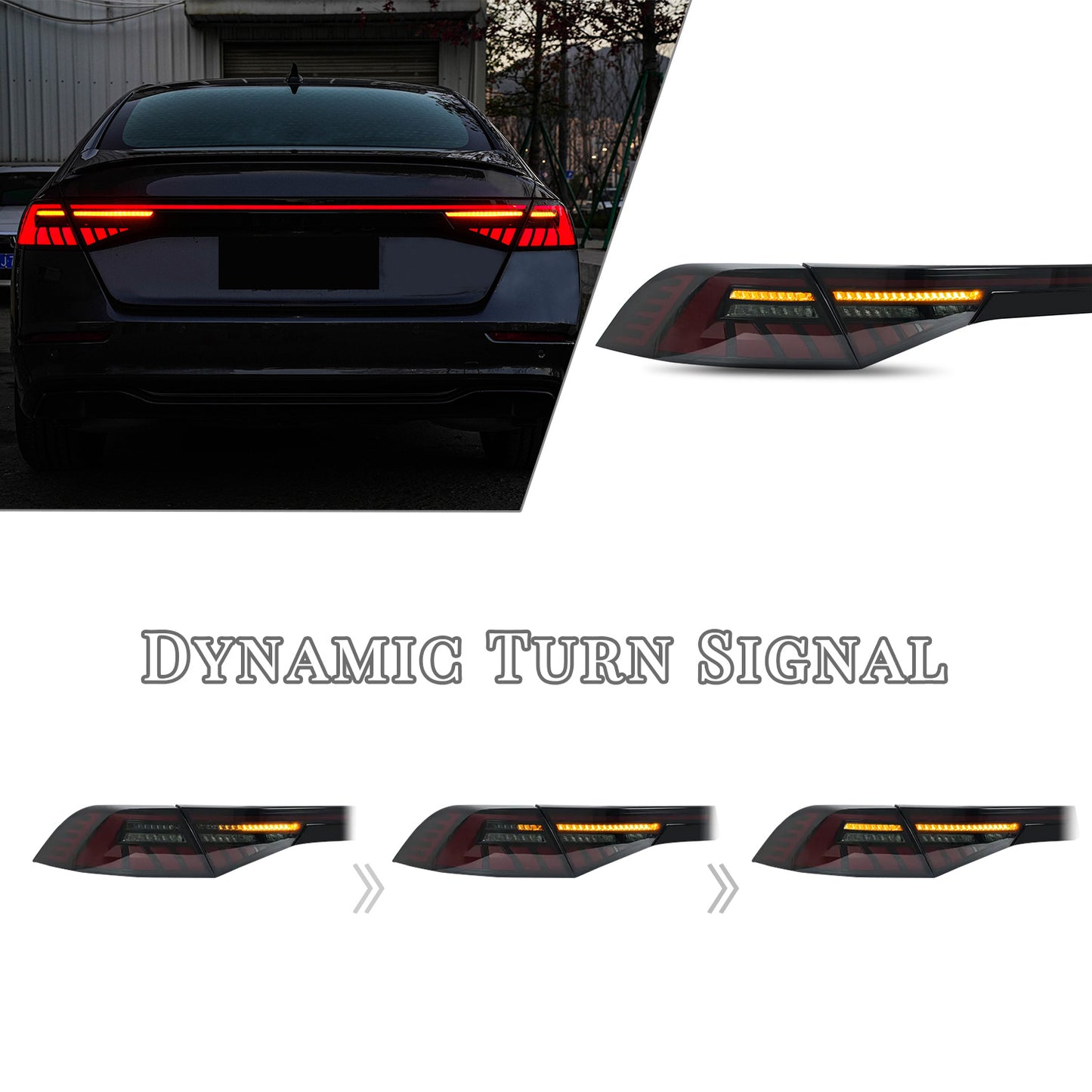 HCMOTIONZ LED Taillights For Honda Accord 2023 2024 With Trunk Lights