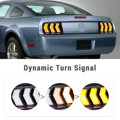 HCMOTIONZ LED RGB Tail lights For Ford Mustang 2005-2008 High Quality Start UP Animation