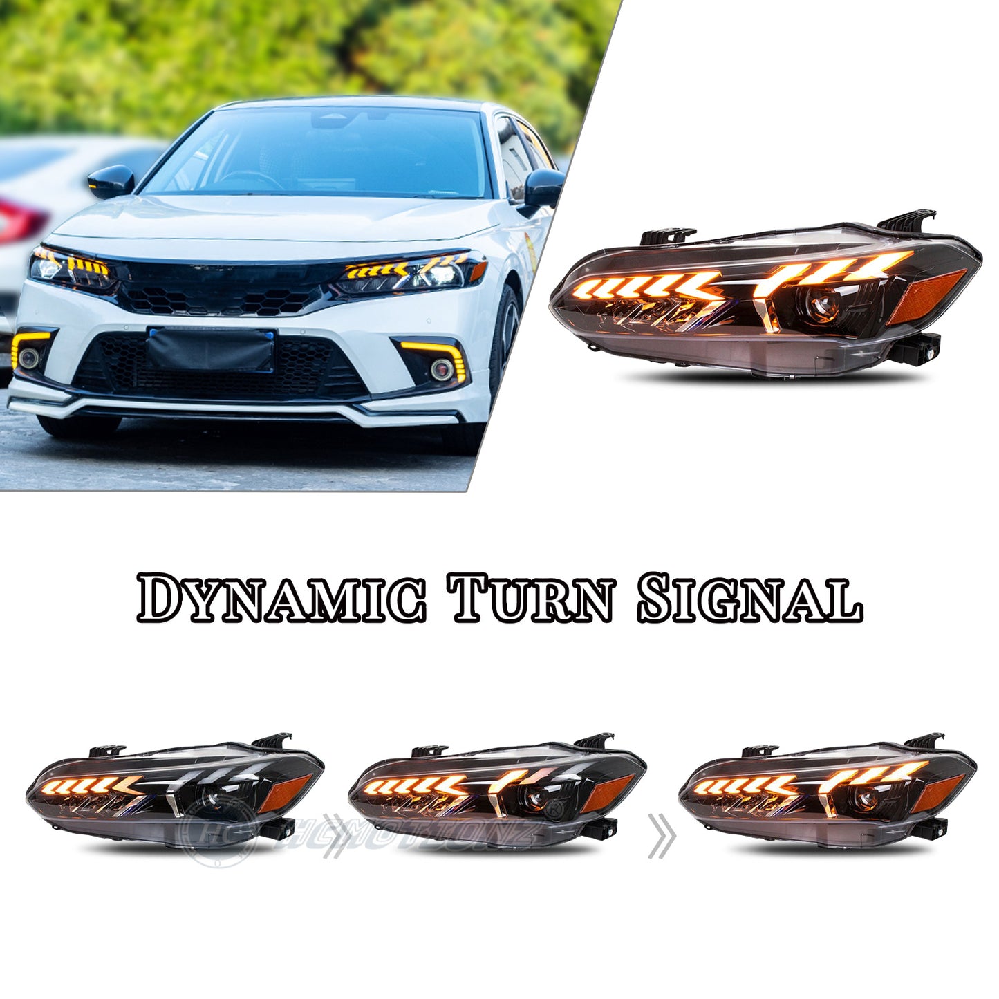 HCMOTION LED Headlights For Honda Civic 2022-2023