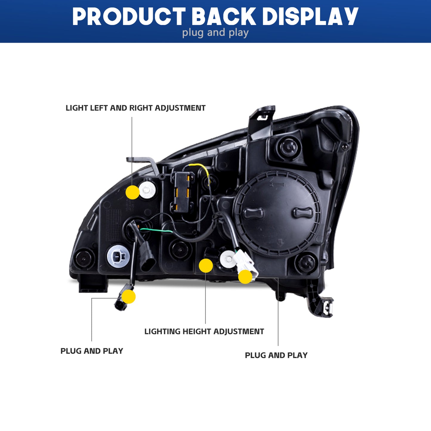 HCMOTION LED Headlights For Lexus RX330 RX350 RX400h 2003-2009 Start UP Animation High Quality Continuous Front lights