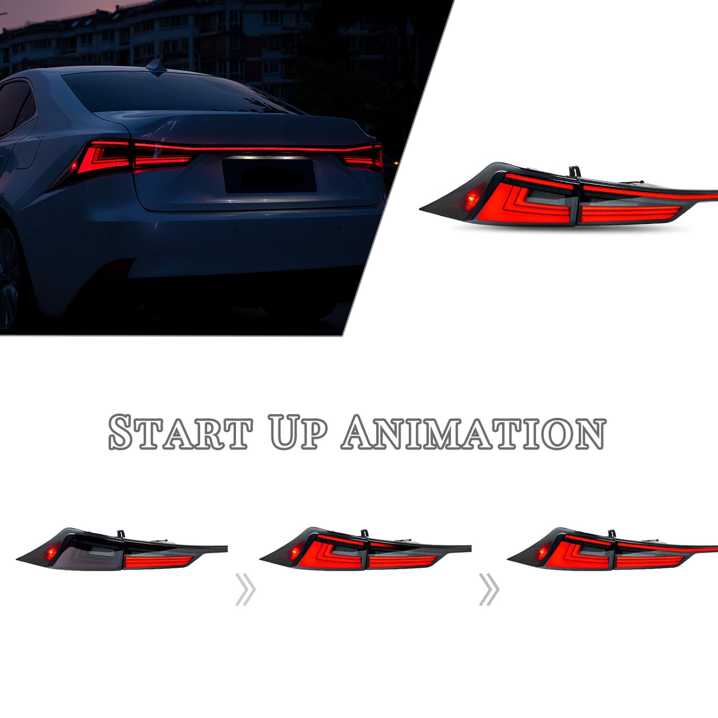 HCMOTION Lexus IS250/350 300h F 2014-2020 LED Tail Lights