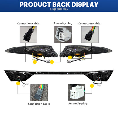 HCMOTION Smoke Taillights For Toyota Camry 2018-2024