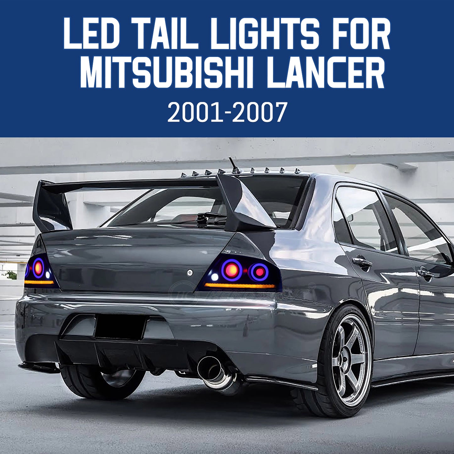 HCMOTION LED RGB Taillights for MITSUBISHI EVO 7/8/9 (CT9A) 2001-2007