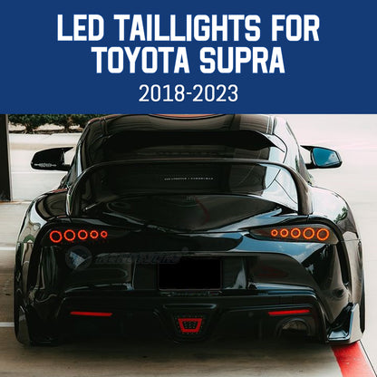 HCMOTION LED Tail Lights for Toyota Supra A91GR 2018-2023 DRL Start up Animation