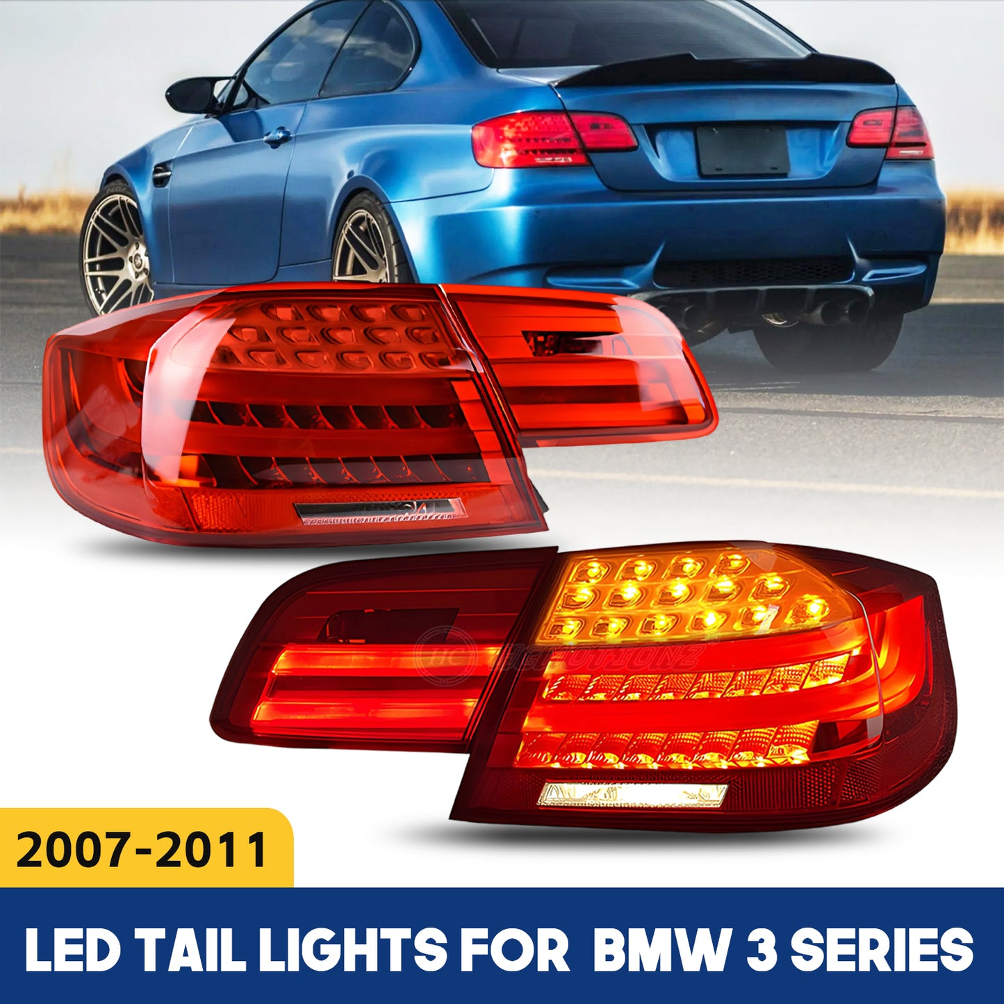HCMOTION LED Tail Lights for BMW 3 Series M3 E92 2007-2011