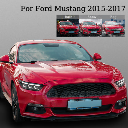 HCMOTION For Ford Mustang LED Headights Start UP Animation 2015-2017