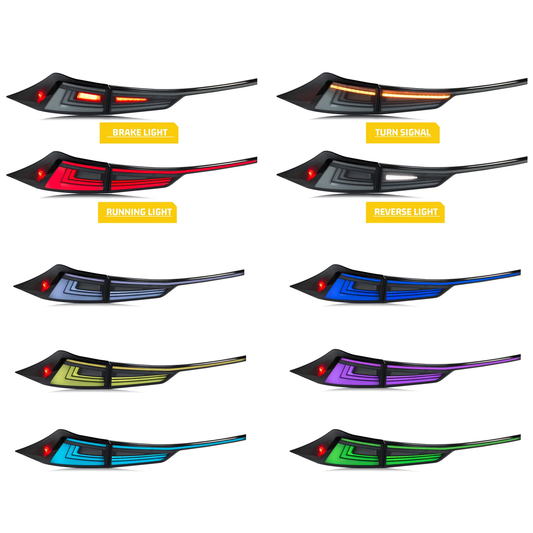 HCMOTION Lexus IS250 IS350 IS300h ISF 2014-2020 LED RGB Tail Lights