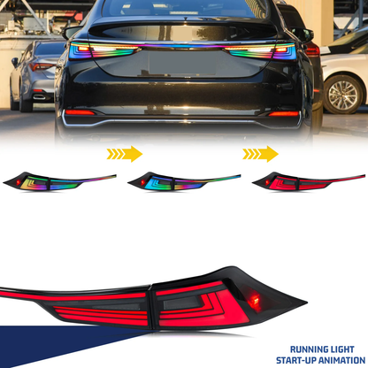 HCMOTION Lexus IS250 IS350 IS300h ISF 2014-2020 LED RGB Tail Lights