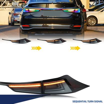 HCMOTION Lexus IS250 IS350 IS300h ISF 2014-2020 LED RGB Tail Lights