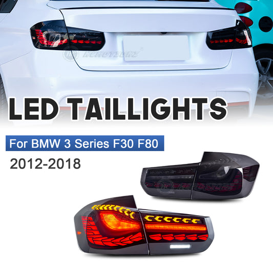 HCMOTION Taillights For BMW 3 Series F30 F80 2012-2015 Emark Certification