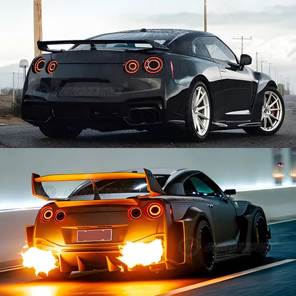 HCMOTIONZ LED Tail Lights for Nissan GT-R GTR R35 2007-2017 DRL Start UP Animation Rear Lamps