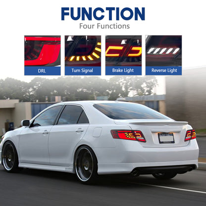 HCMOTION LED Tail Lights for Toyota Camry XV40 Aurion 2007-2011 US Version