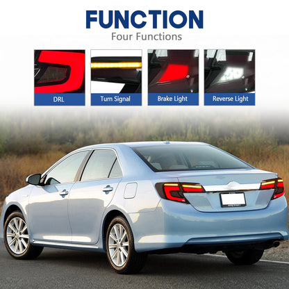 HCMOTION LED Tail Lights for 2012-2014 Toyota Camry Kits