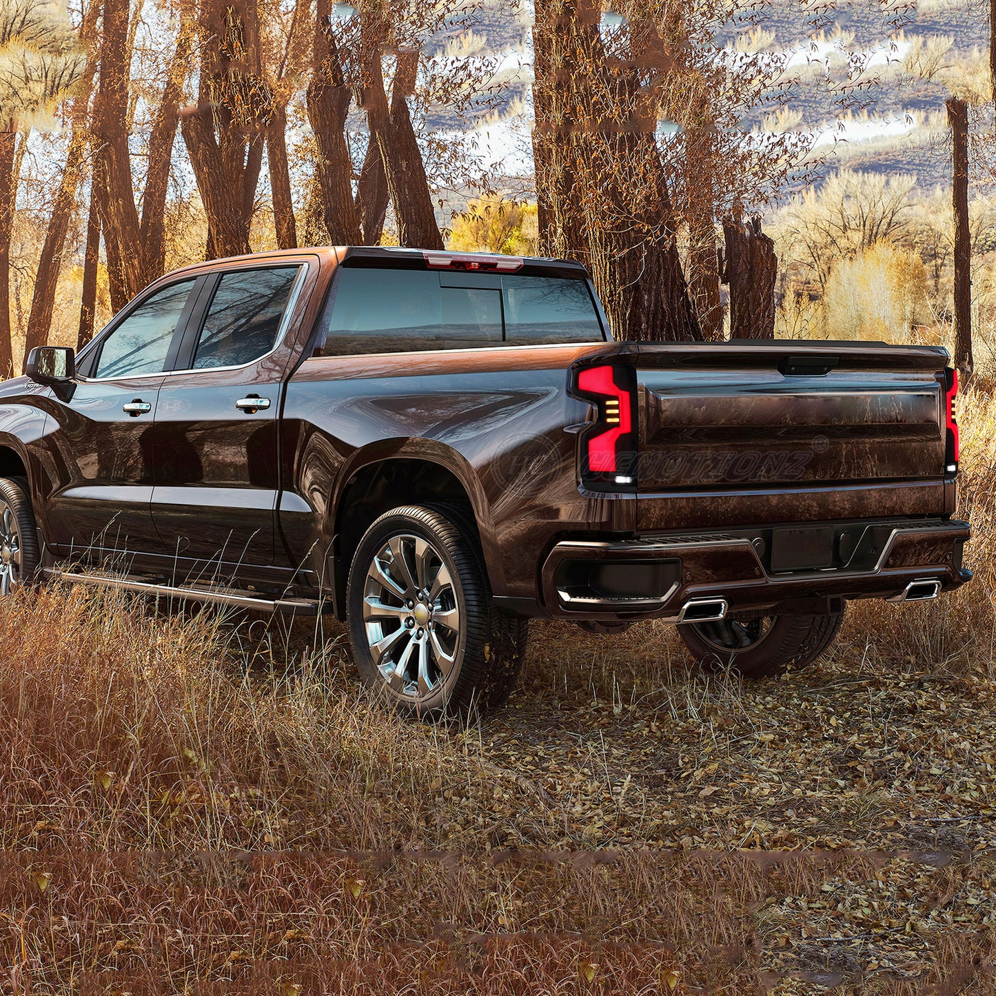 HCMOTIONZ LED Tail Lights for Chevrolet Silverado 2019-2025 1500/2500/3500