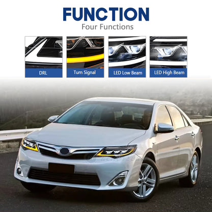HCMOTION LED Head Lights for Toyota Camry 2012-2014