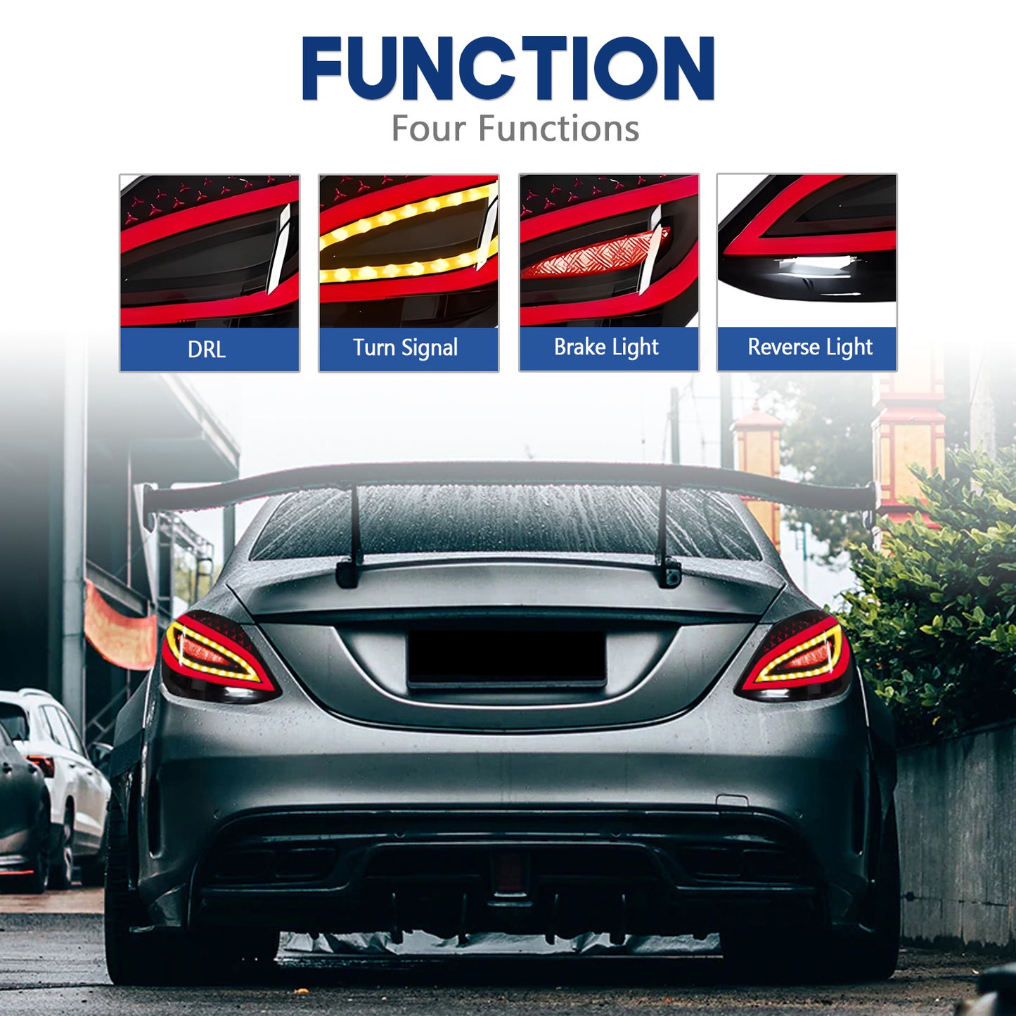 HCMOTION LED Taillghts For Mercedes-Benz C-Class W205 2015-2021