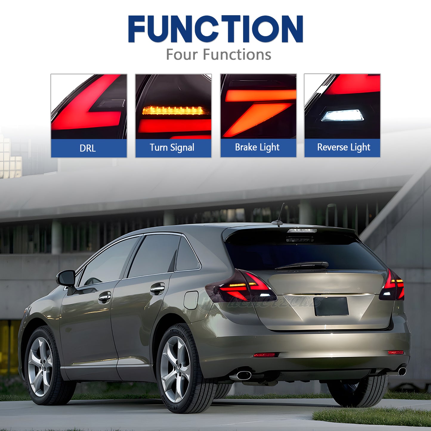 HCMOTIONZ LED Tail Lights for Toyota Venza 2009-2016