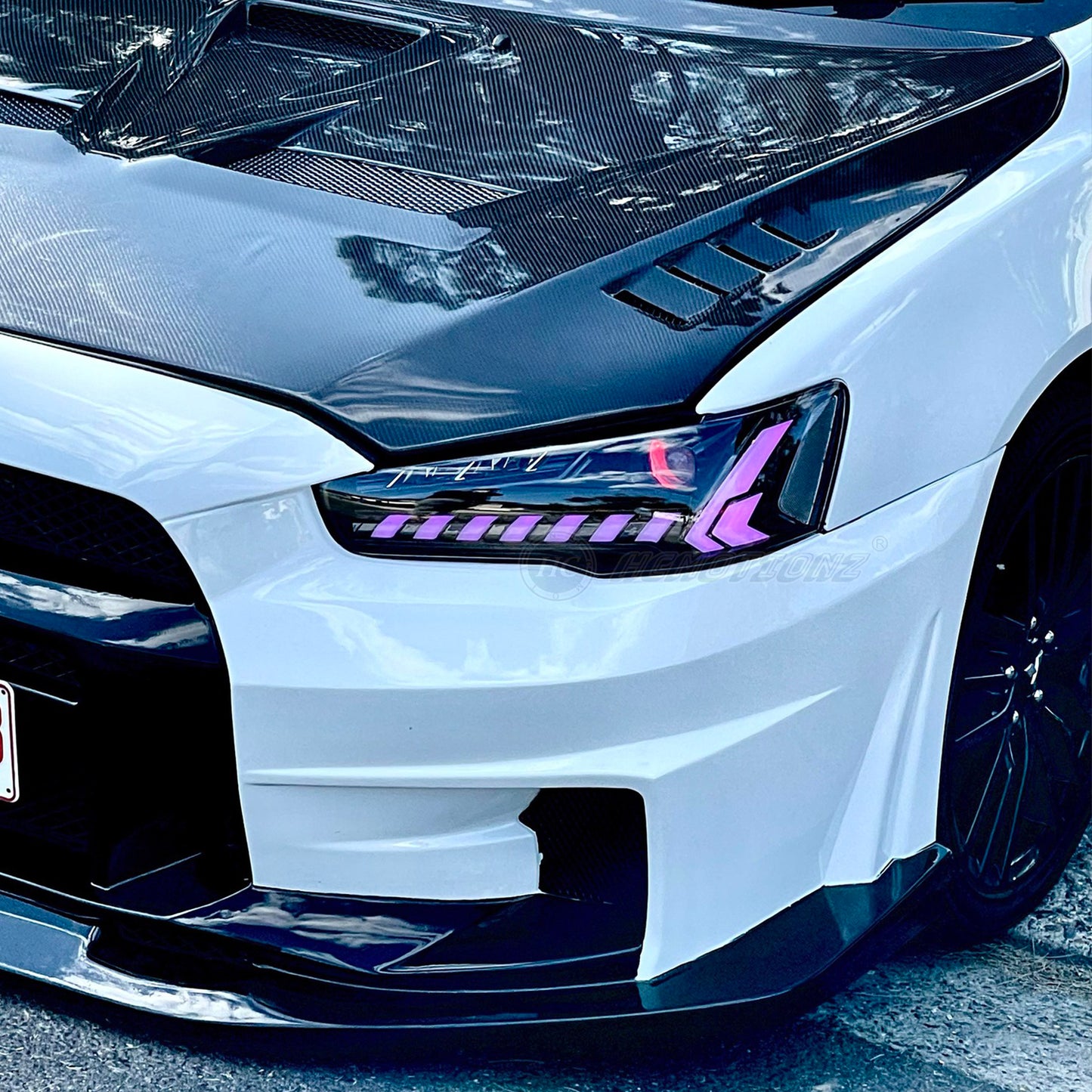 HCMOTION RGB LED Headlights and Taillights For Mitsubishi Lancer 2008-2017