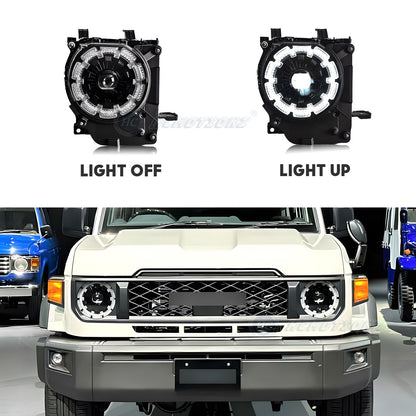 HCMOTION Toyota Land Cruiser LED Headlights AX (fourth facelift) 2023 2024 DRL Start UP Animation