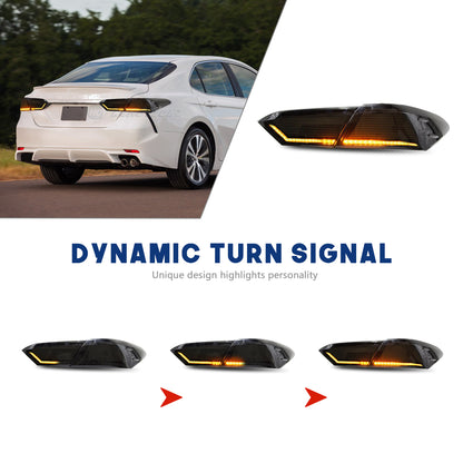 HCMOTIONZ LED RGB Customize Tail Lights for Toyota Camry 2018-2024