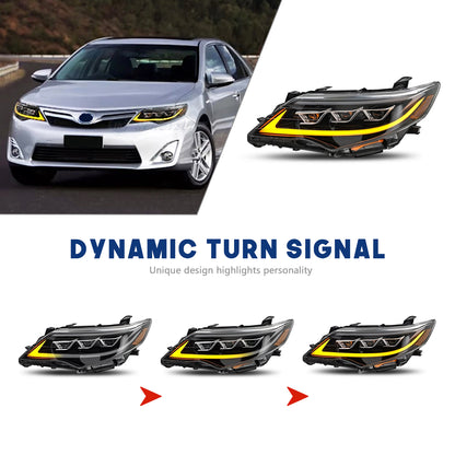 HCMOTION LED Head Lights for Toyota Camry 2012-2014