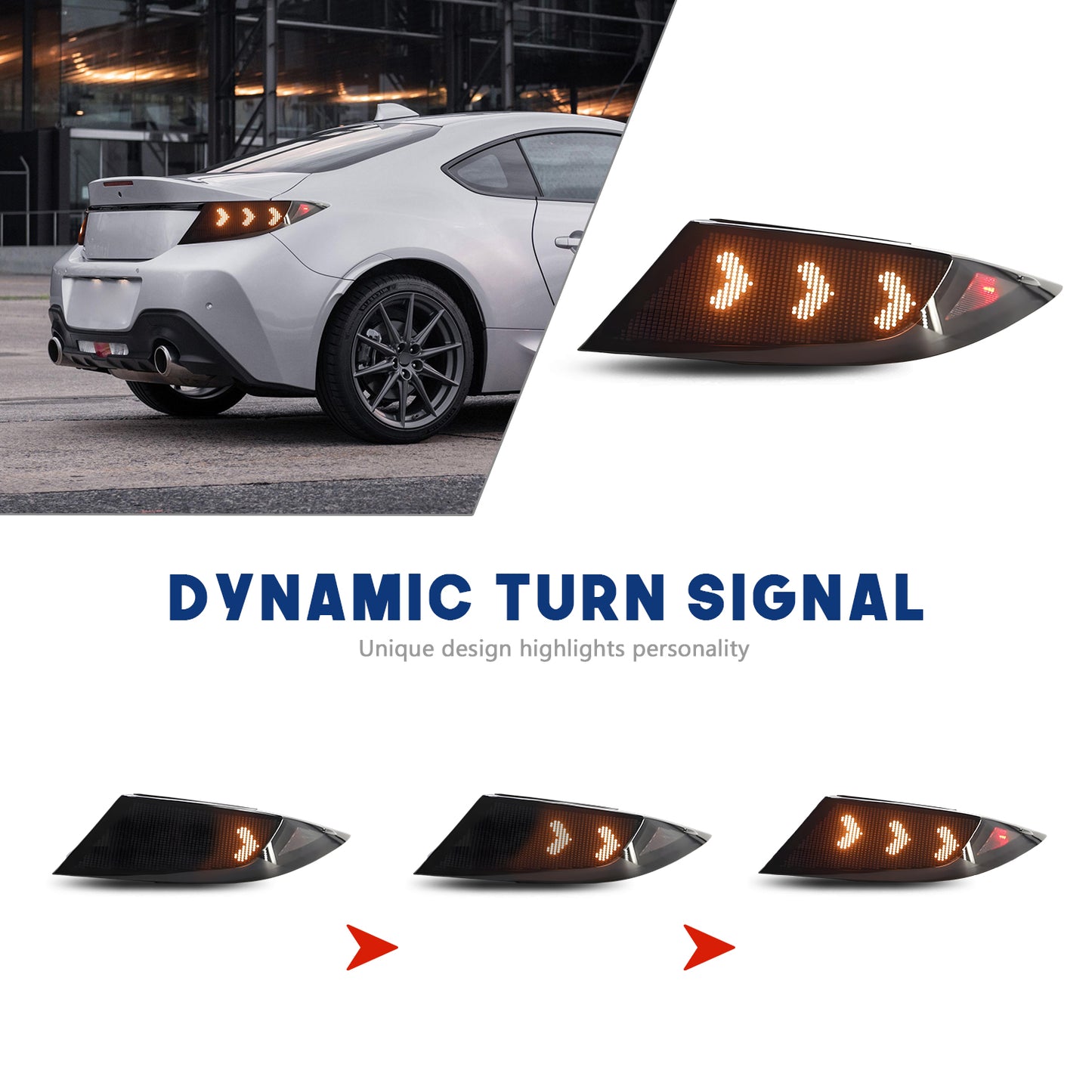 HCMOTIONZ LED Tail Lights for Toyota Subaru GR86 BRZ 2022 2023