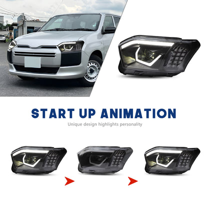 HCMOTION LED Head Lights for Toyota Probox 2014-2025 XP160 Succeed 2014-2020 Familia Van 2018-2025