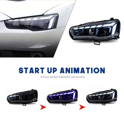 HCMOTION LED Headlights For Mitsubishi Lancer 2008-2017 New Design