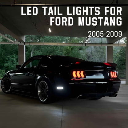 HCMOTION LED RGB Tail lights For Ford Mustang 2005-2009 Rear Lamp