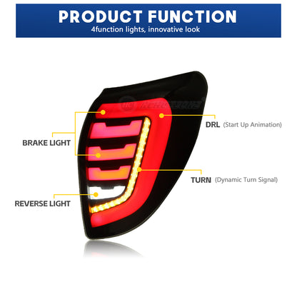 HCMOTION RGB LED Tail Lights for Toyota Rav4 3th GEN 2006-2012 DRL Start UP Animation