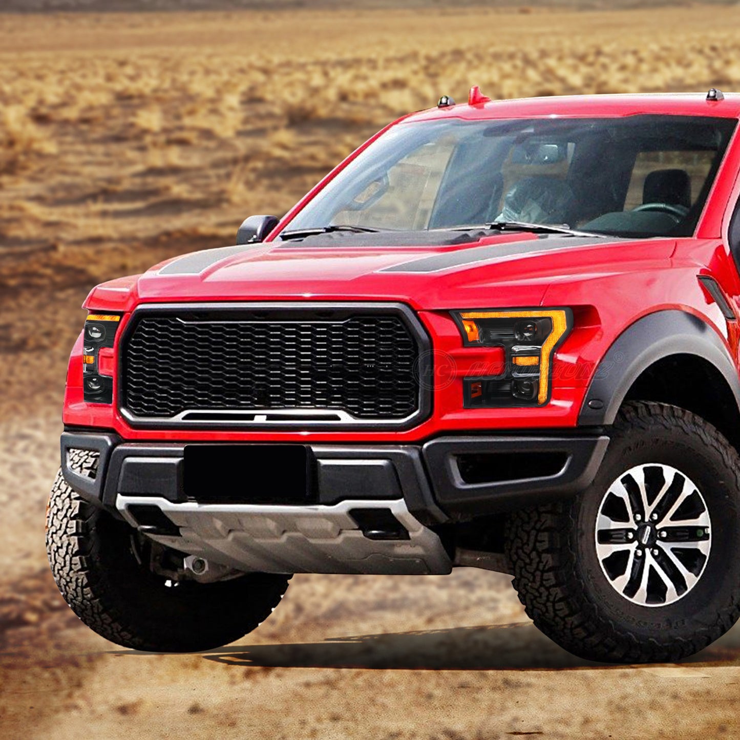 HCMOTIONZ Front Lamps for Ford F150 2017-2020 XL/XLT/LARIAT/KING RANCH/PLATINUM/LIMITED RAPTOR PICKUP LED Head Lights Assembly