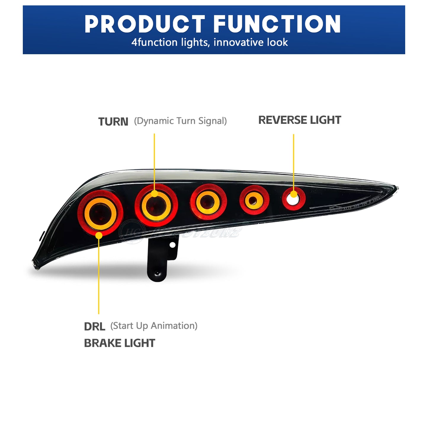 HCMOTION LED Tail Lights for Toyota Supra A91GR 2018-2023 DRL Start up Animation