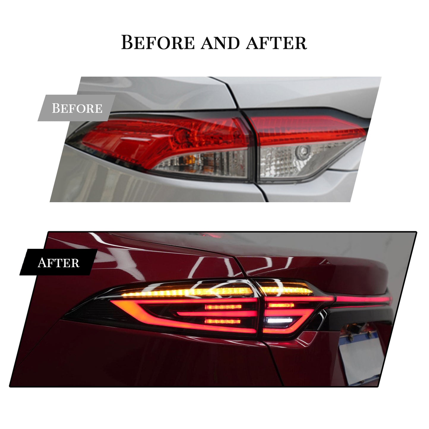 HCMOTION LED Taillights For Toyota Corolla US 2020-2024 Start UP Animation