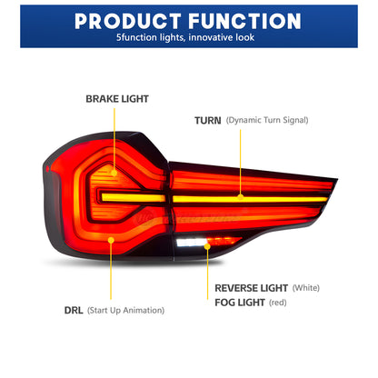 HCMOTION LED Tail Lights for For BMW X3 2018-2021 G01 G08 F97 DRL Start UP Animation Car Rear Back Lamps Assembly 2022 look