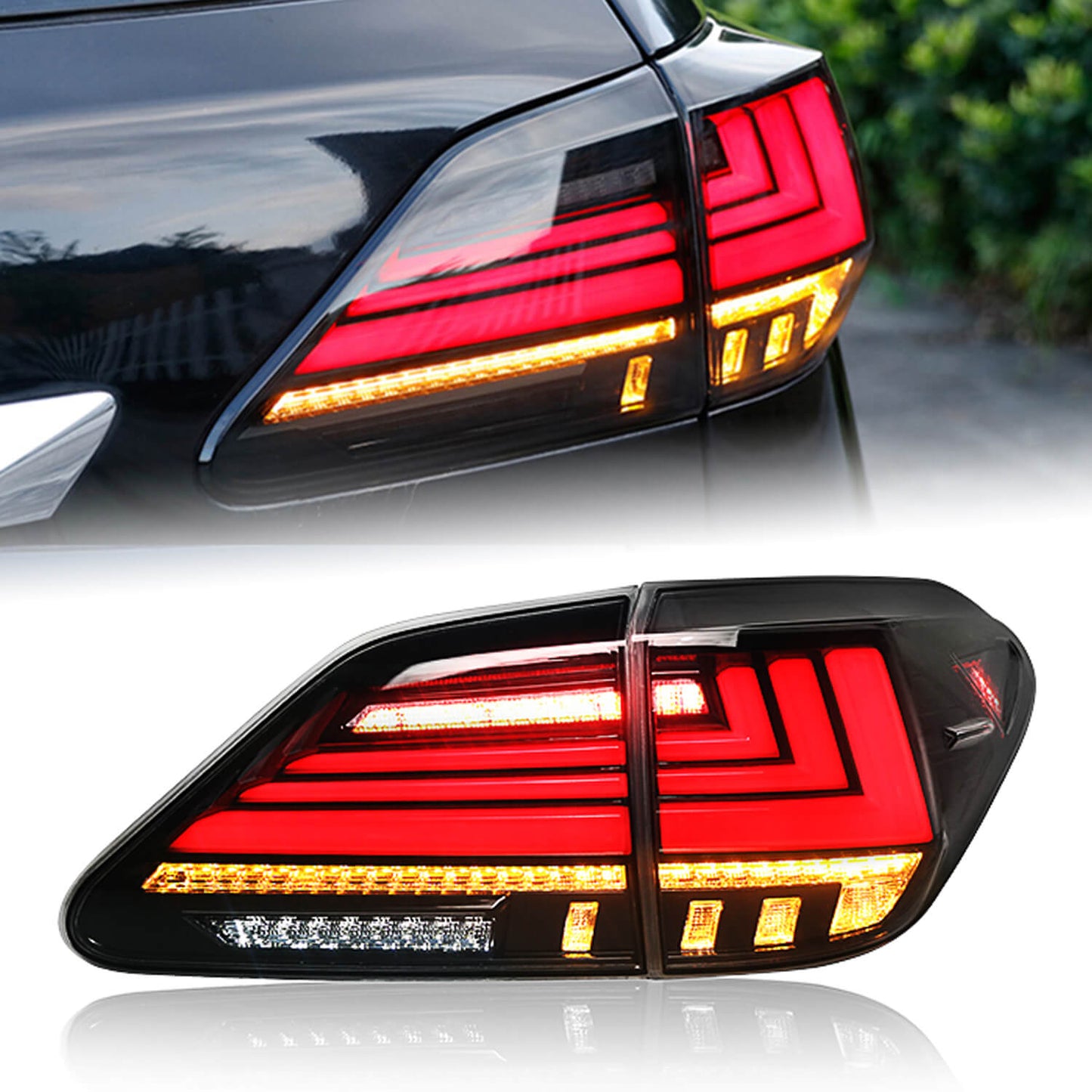 HCMOTION LED Tail Lights for Lexus RX350 RX450 RX270 2009-2015