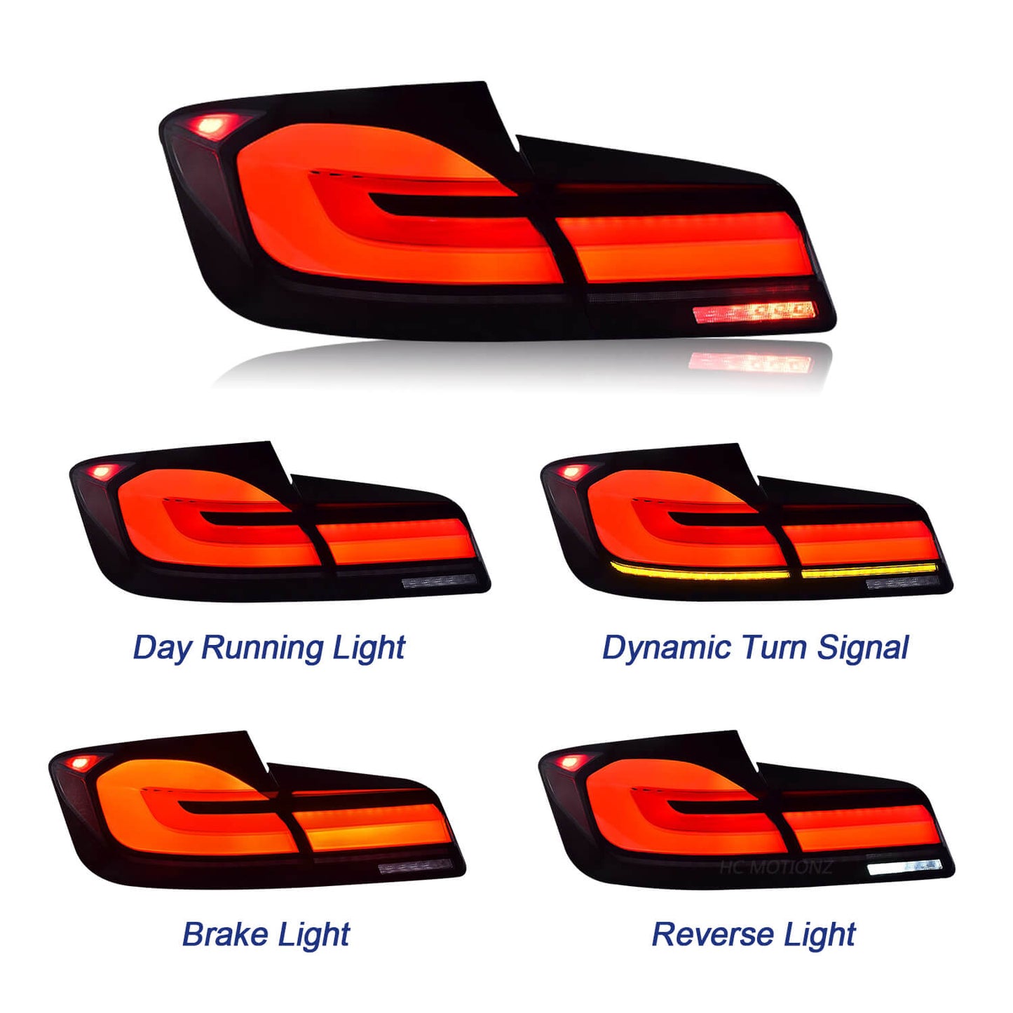 HCMOTION LED Tail Lights for BMW Series 5 F10 2010-2017